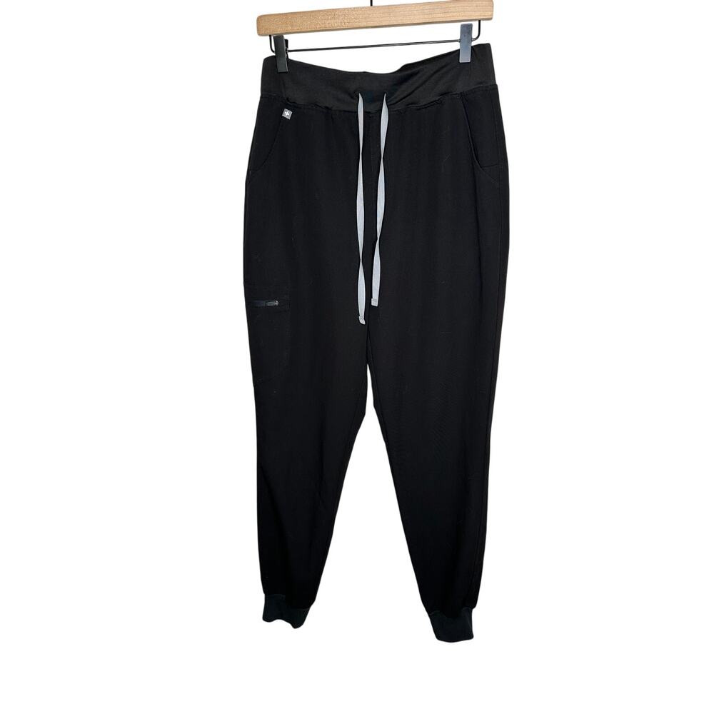 FIGS Technical Collection Zamora Jogger Scrub Pants Womens M Black Medical 11‎